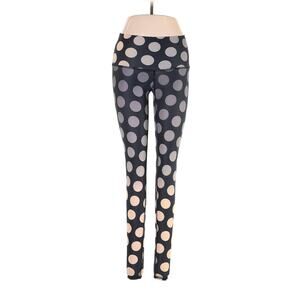 Teeki Polka Dot Leggings Sze Small Pilates Yoga Boho Chic Retro Anti Microbial